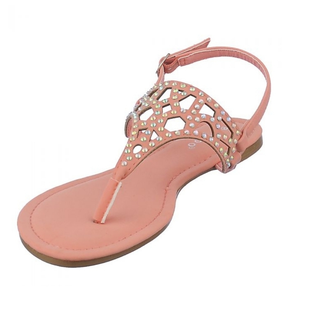 Bamboo cope-09 thong sandal 7.5 in melon